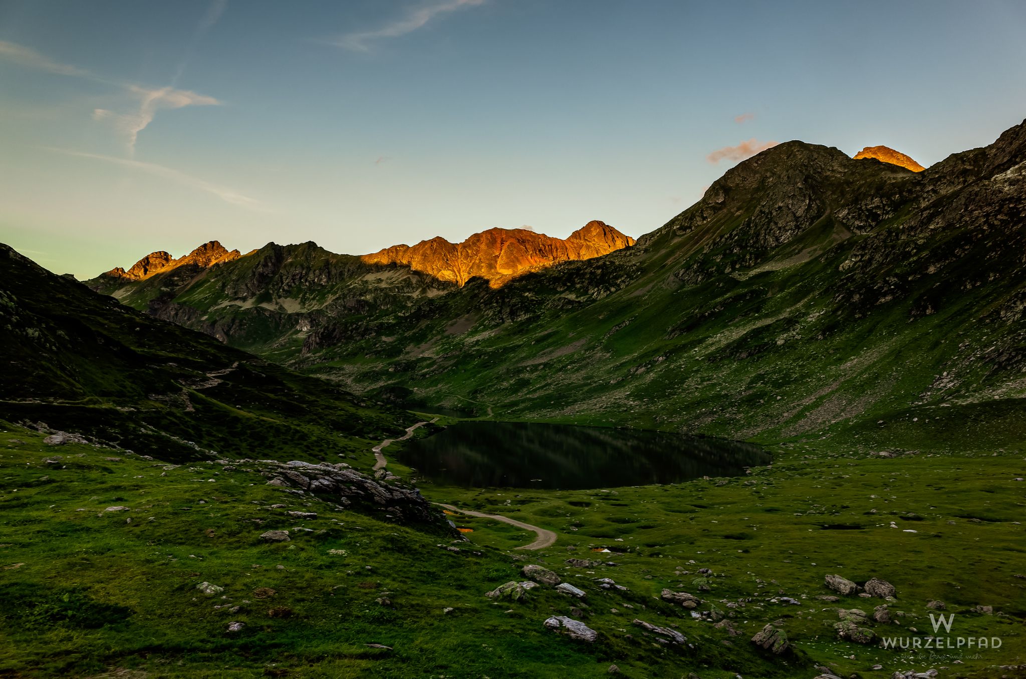 In der letzten Abendsonne